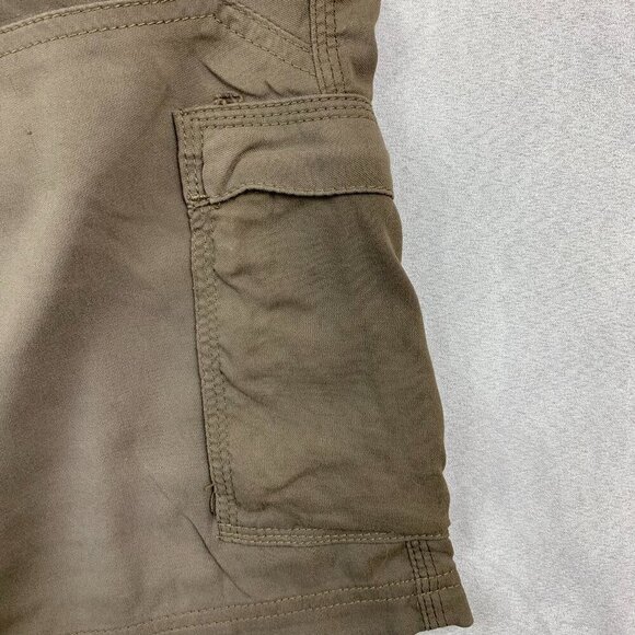 Prana Mens Shorts Small Brown Cargo Zion Belted 12" Inseam Outdoor Hiking UPF - Picture 4 of 11